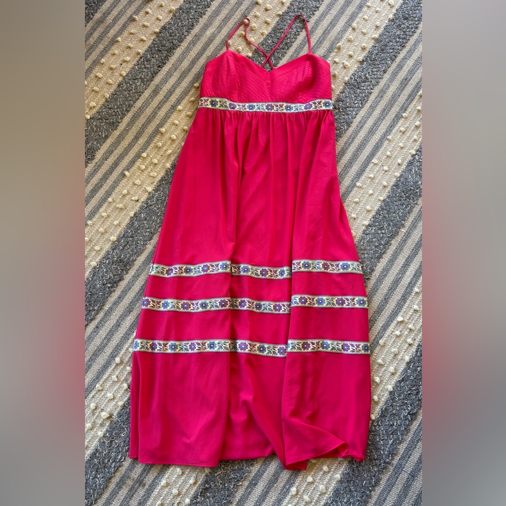 Badgley Mischka Red Maxi Dress